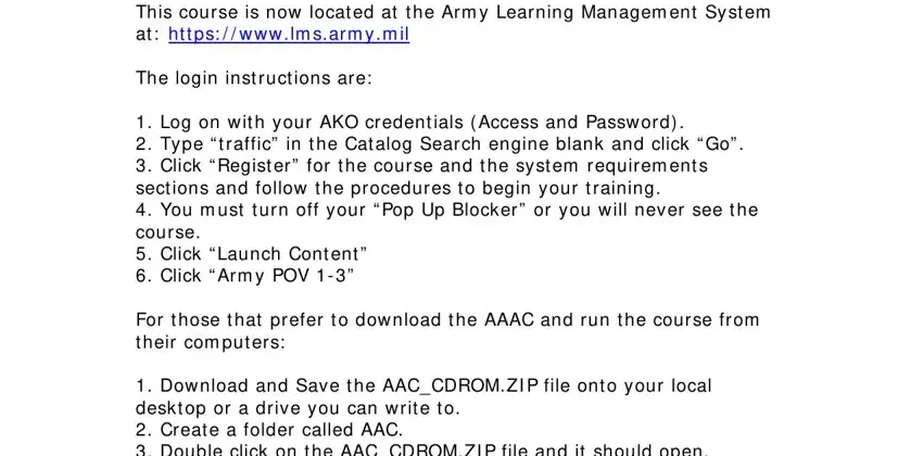writing army accident avoidance course replacement part 1