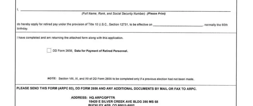 example of blanks in afpc form 83