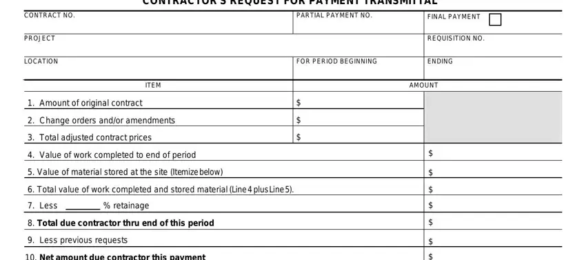 entering details in form ars 372 form step 1