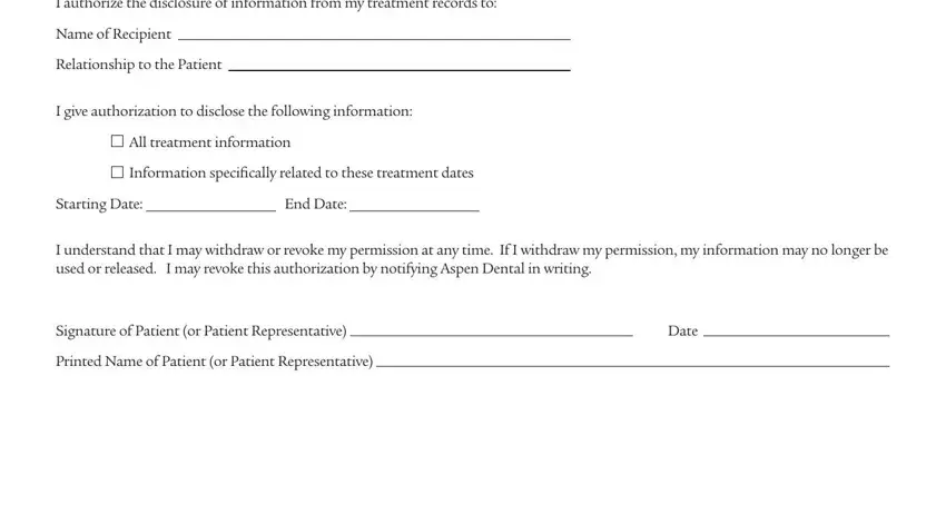 step 1 to filling in aspen dental download forms