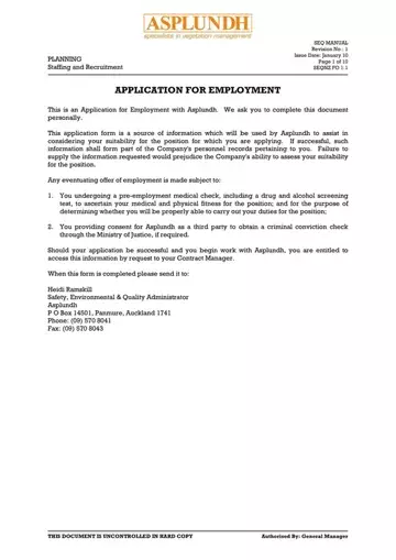 Asplundh Employment Application Preview