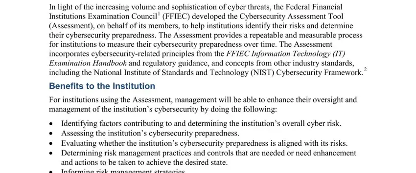 cybersecurity assessment tool blanks to consider