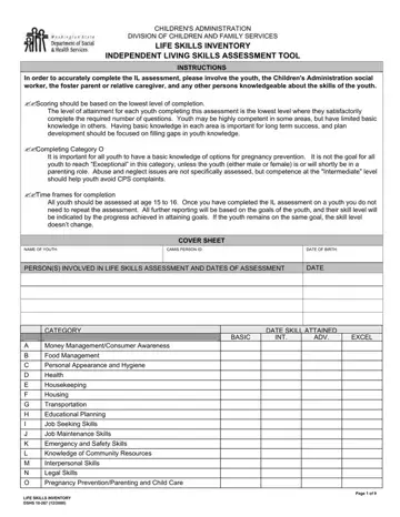 Assessment Sheet Life Skills Form Preview