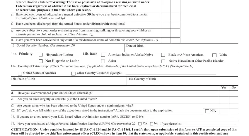 stage 4 to filling out how to atf form 1 online