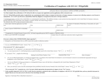 Atf Form 5330 20 Preview