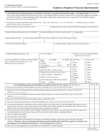 Atf Form 5400 28 Preview