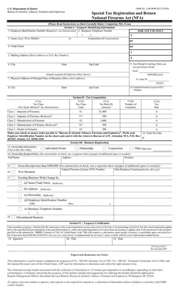 Atf Form 5630 7 Preview