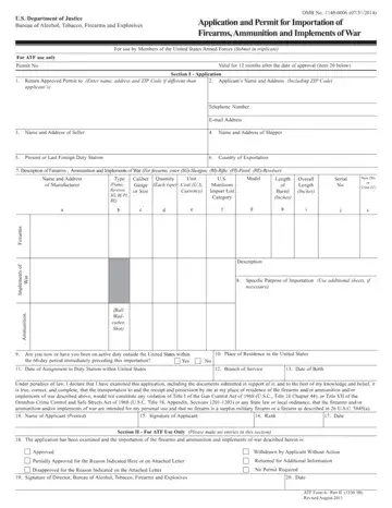 Atf Form 6 Part Ii Preview