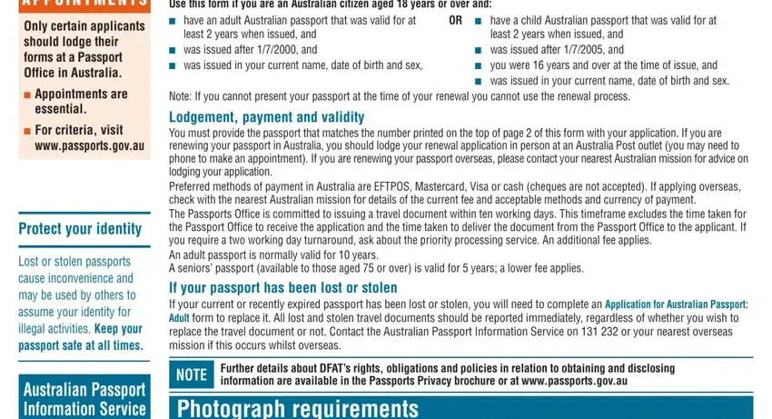 australian passport application form pdf empty spaces to consider