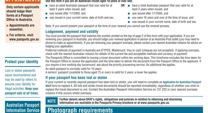 Australian Passport Renewal Pdf Form Formspal