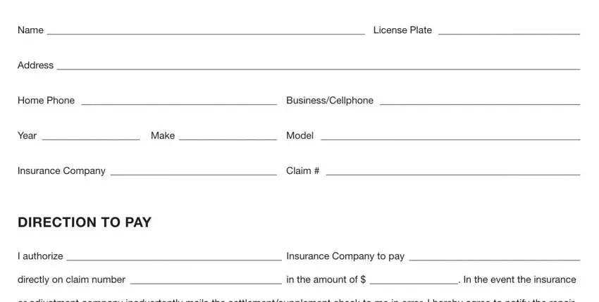 Authorization And Direction Pay PDF Form - FormsPal