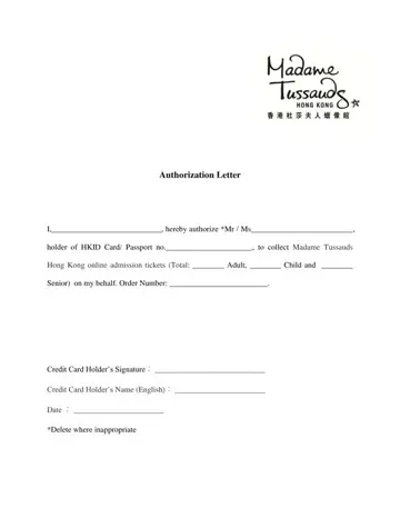 Authorization Letter Format Form Preview