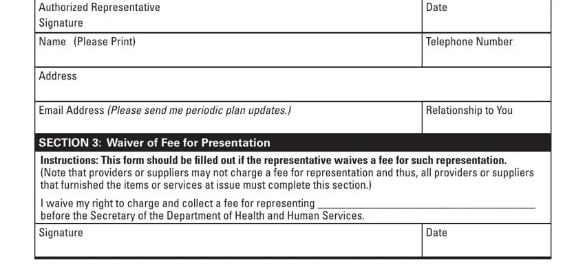 Filling in uhc aor form stage 2