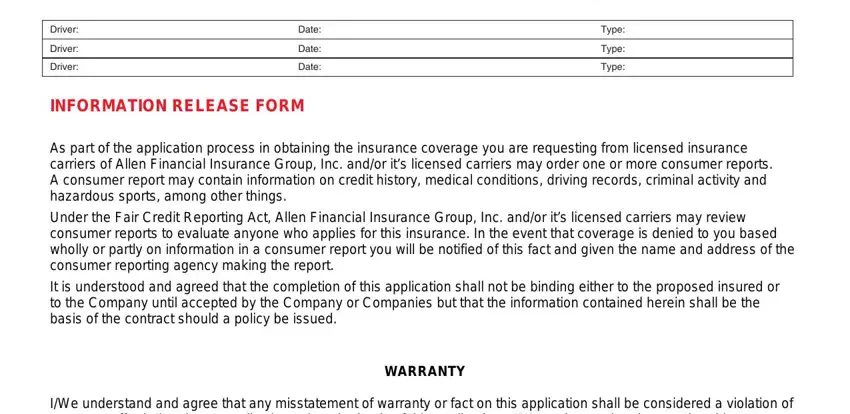 part 4 to entering details in auto insurance declaration page pdf