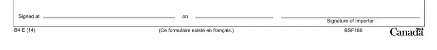 canada b4 form  blanks to complete