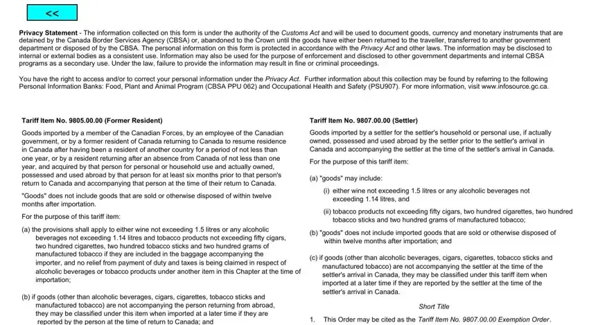 canada b4 form  blanks to insert