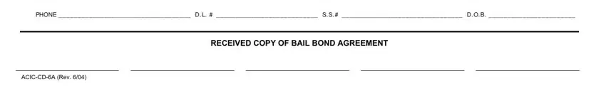 Completing bail bondsmans step 3