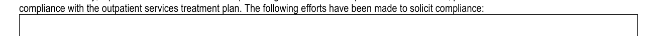 Form CF-MH 3052b example filled out, section IV: INVOLUNTARY EXAMINATION FOR OUTPATIENT SERVICES ORDERS