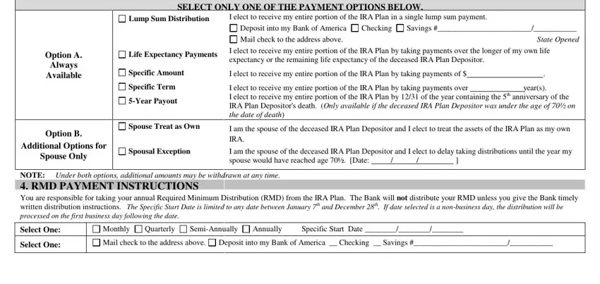 step 2 to filling out bank of america letter of instruction pdf