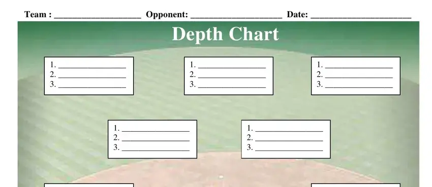 baseball field positions printable spaces to fill in