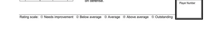 Completing basketball evaluation form part 3