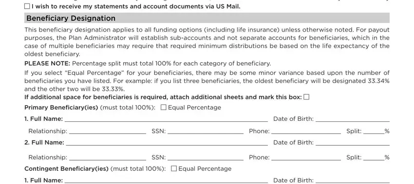 stage 2 to completing form company beneficiary