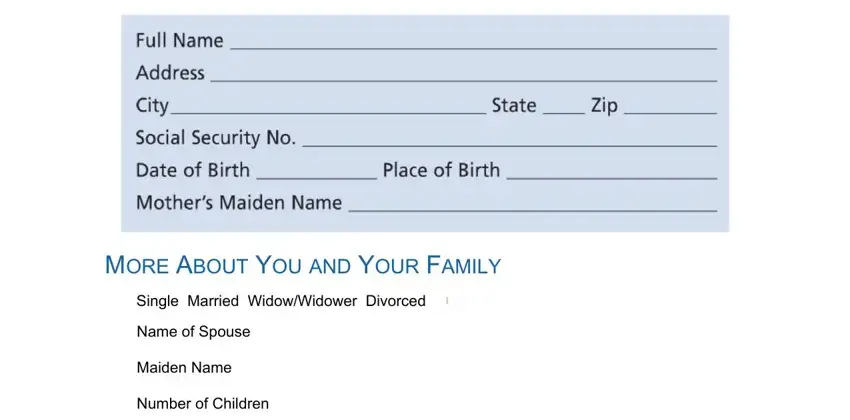 entering details in colonial penn beneficiary planner fillable part 1