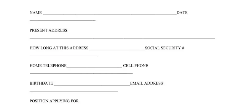 best friend application form funny empty spaces to consider