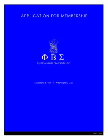 Beta Sigma Phi Membership Application Form Preview