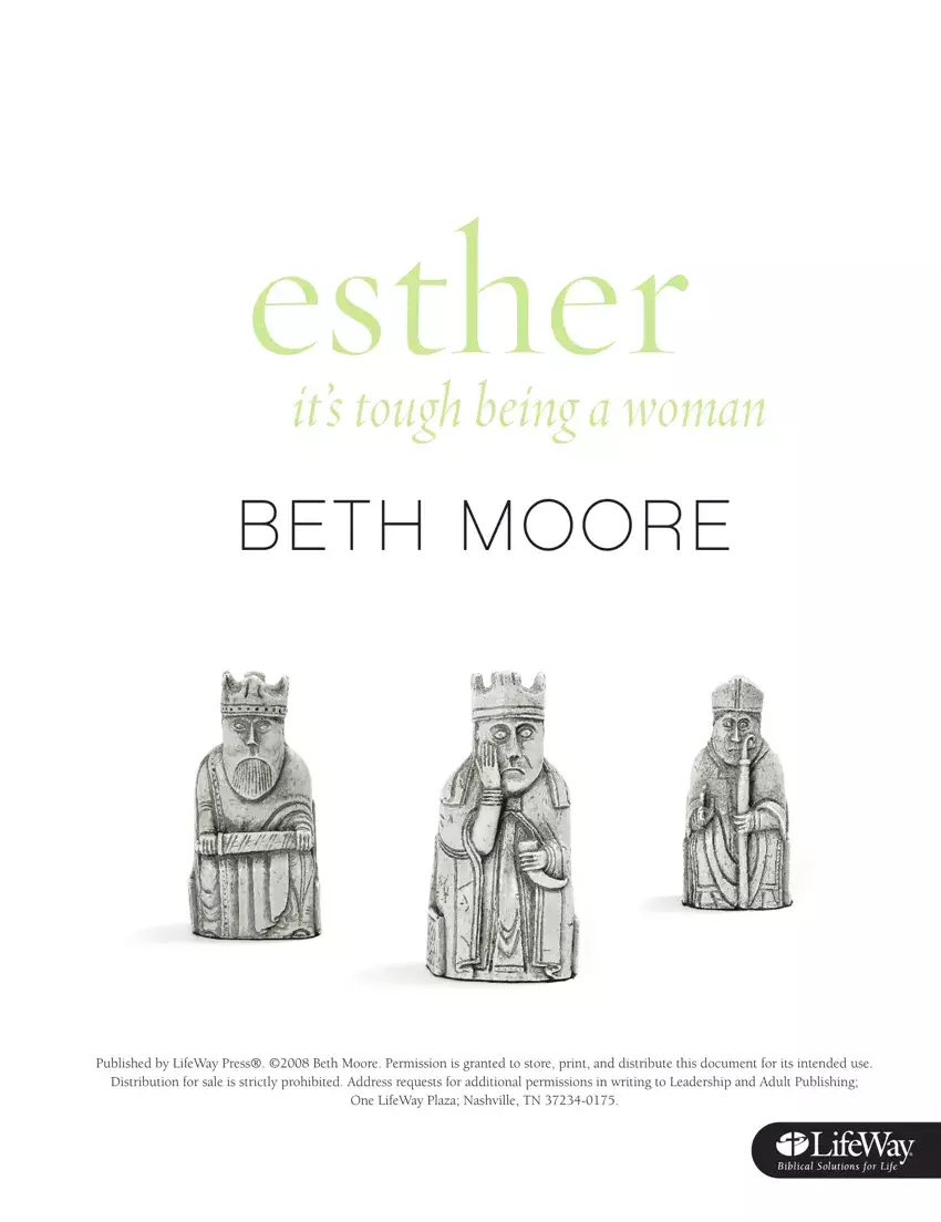 Beth Moore Esther first page preview
