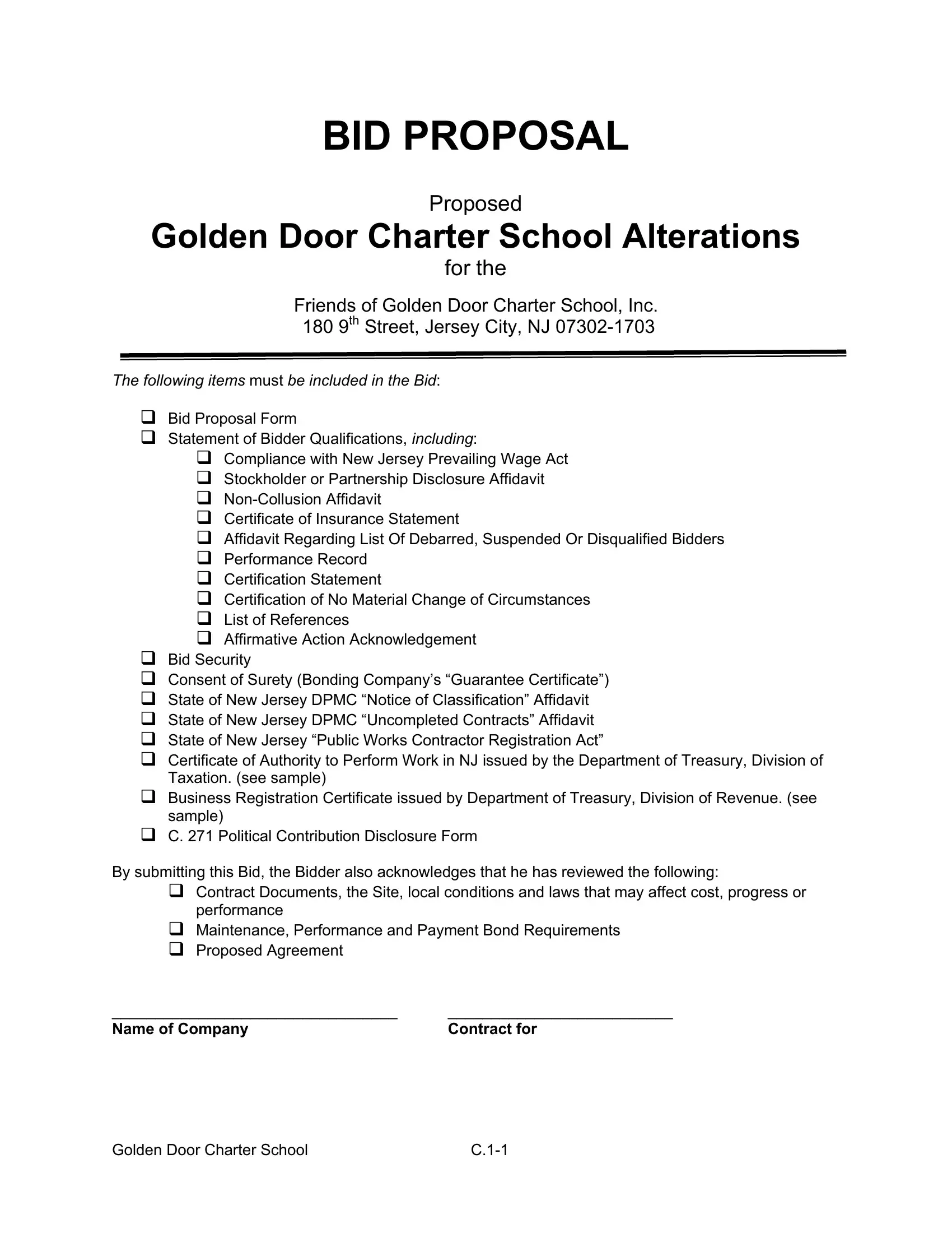 Bid Proposal Template Form Fill Out Printable PDF Forms Online