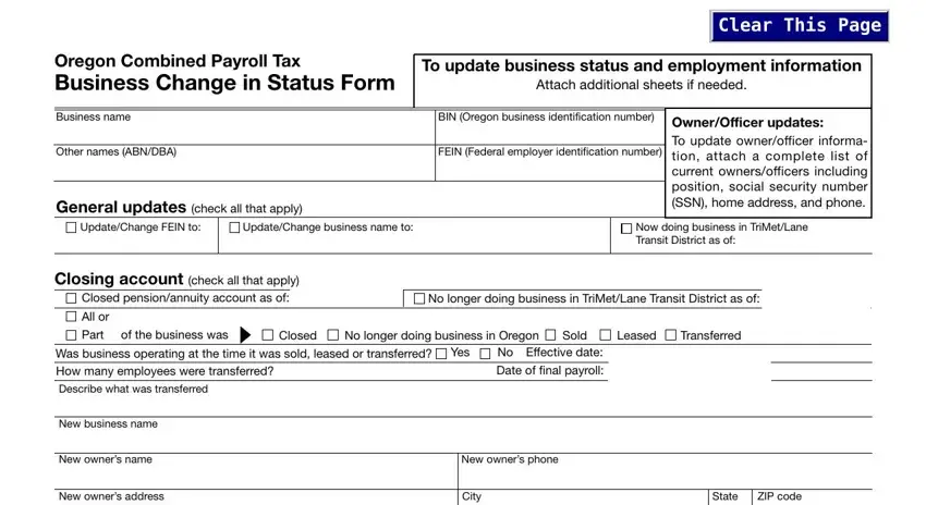 oregon number bin spaces to fill in