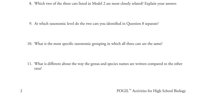 part 3 to entering details in biological classification pogil