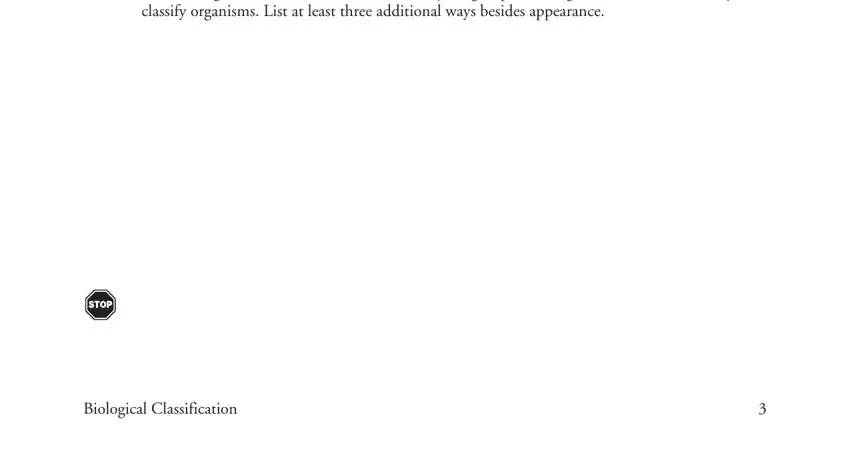 biological classification pogil Considering advances in science, classify organisms List at least, and Biological Classification blanks to insert