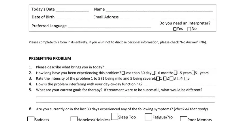 stage 1 to completing online assessments biopsychosocial