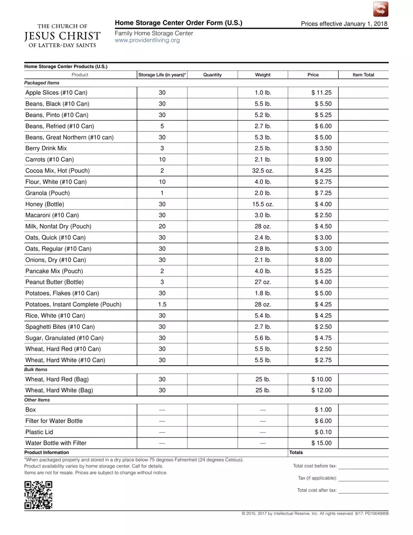 Bishop Storehouse Order Form 2023 Printable Forms Free Online