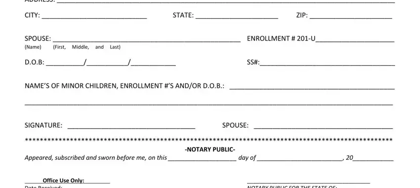 Filling in blackfoot indian tribe registration part 2