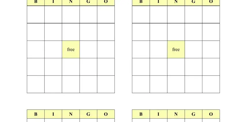 bingo template word doc