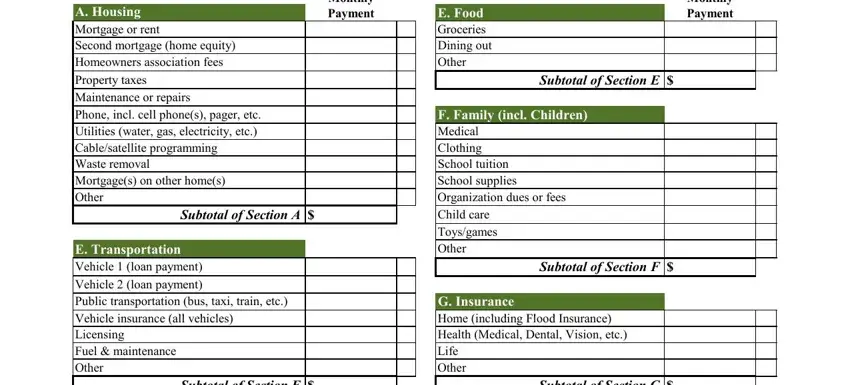 part 1 to completing budget sheet pdf