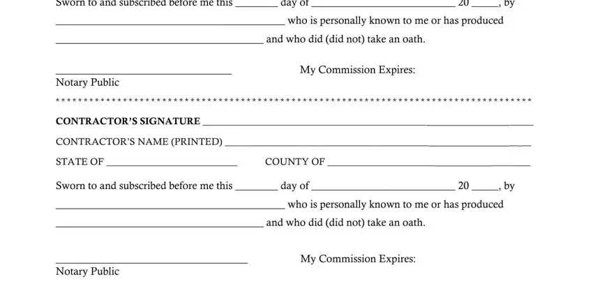 daytona beach building department Sworn to and subscribed before me, who is personally known to me or, and who did did not take an oath, Notary Public, My Commission Expires, CONTRACTORS SIGNATURE, CONTRACTORS NAME PRINTED, STATE OF, COUNTY OF, Sworn to and subscribed before me, who is personally known to me or, and who did did not take an oath, Notary Public, and My Commission Expires blanks to fill