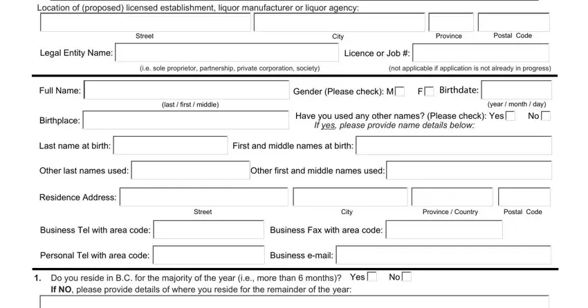 example of empty fields in criminal report template