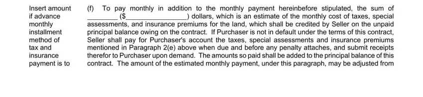 part 3 to filling out how to write a land contract in michigan