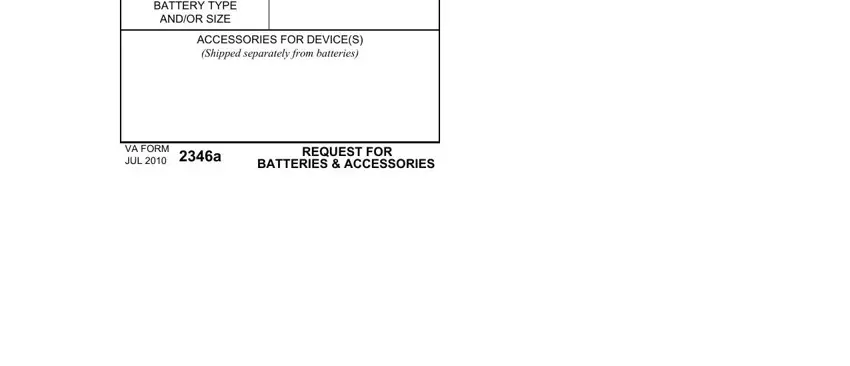 part 2 to filling out 2346a form