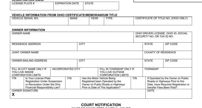 memorandum title ohio spaces to complete