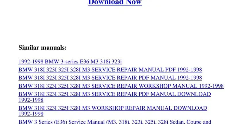 bmw e46 318i service manual fields to complete