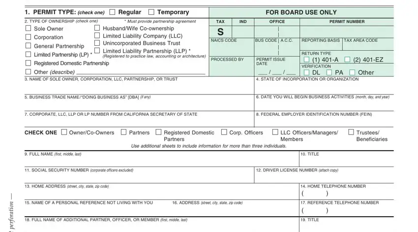 stage 2 to entering details in PPLICATION