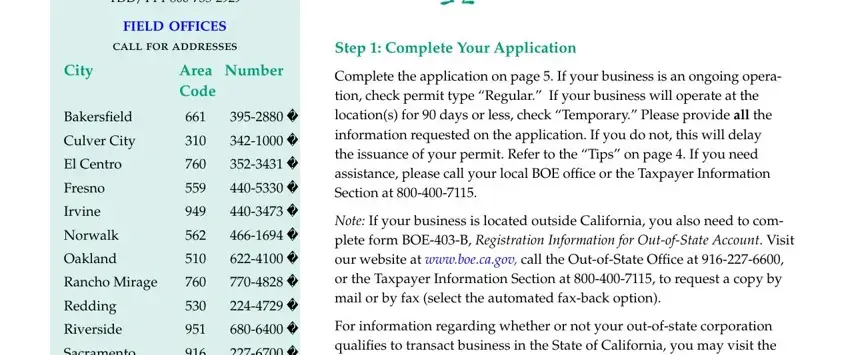 california sellers' permit application pdf empty spaces to fill out