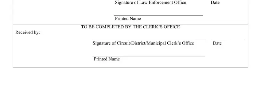 Filling out blank bail bond forms step 3