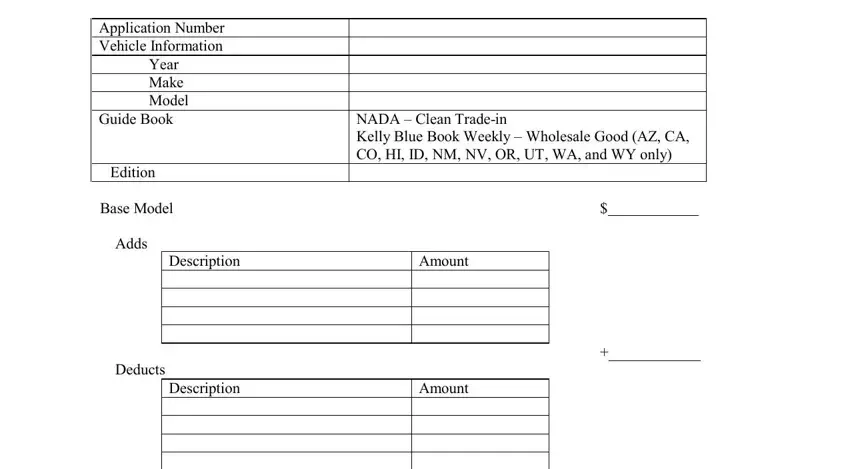 entering details in nada bookout value part 1