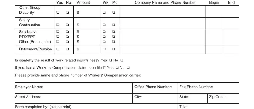 Filling out boston mutual life claim form part 2